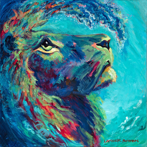 Lion's Lion Print. 7.5” x7.5”
